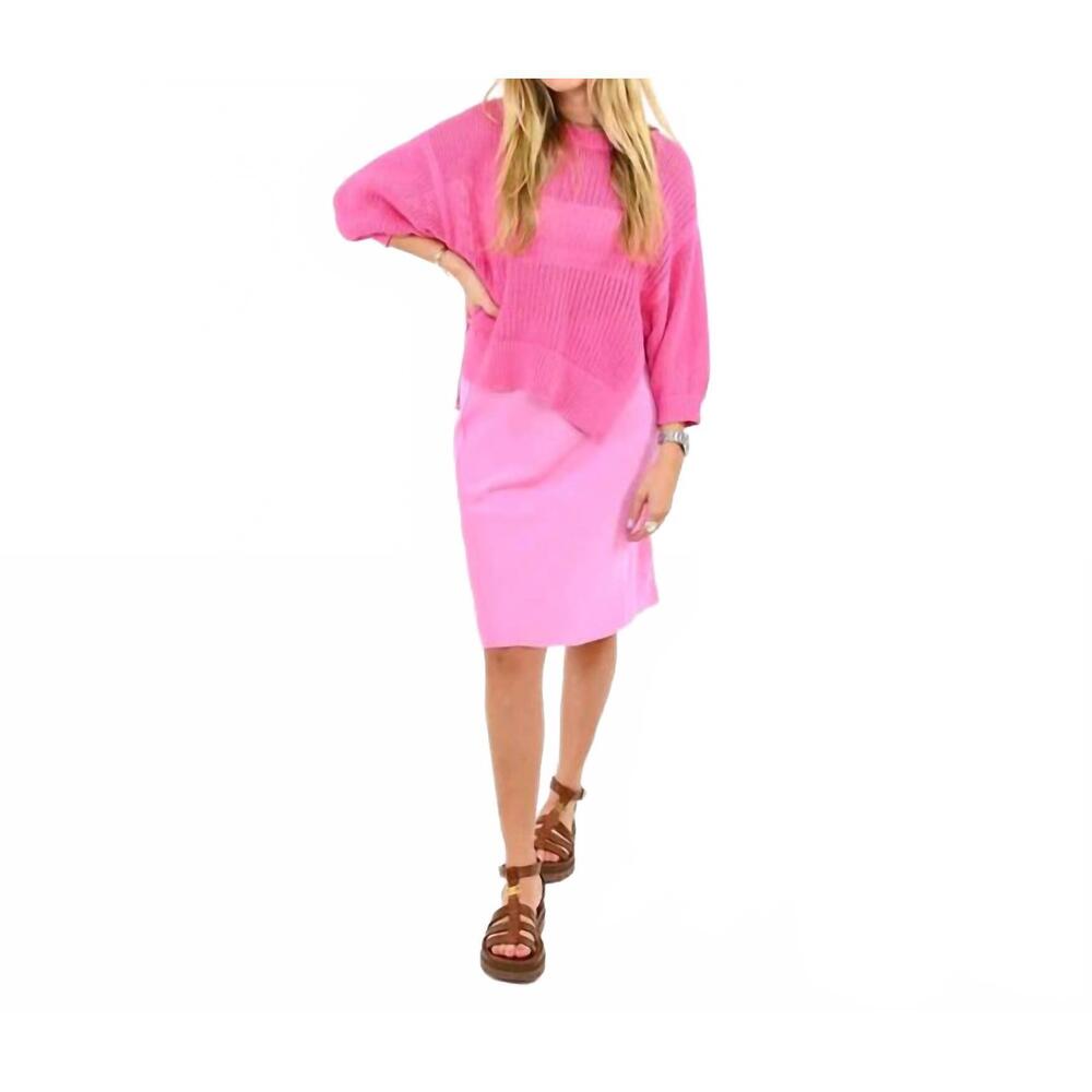 NEW KERRI ROSENTHAL ali middie skirt in electric pink